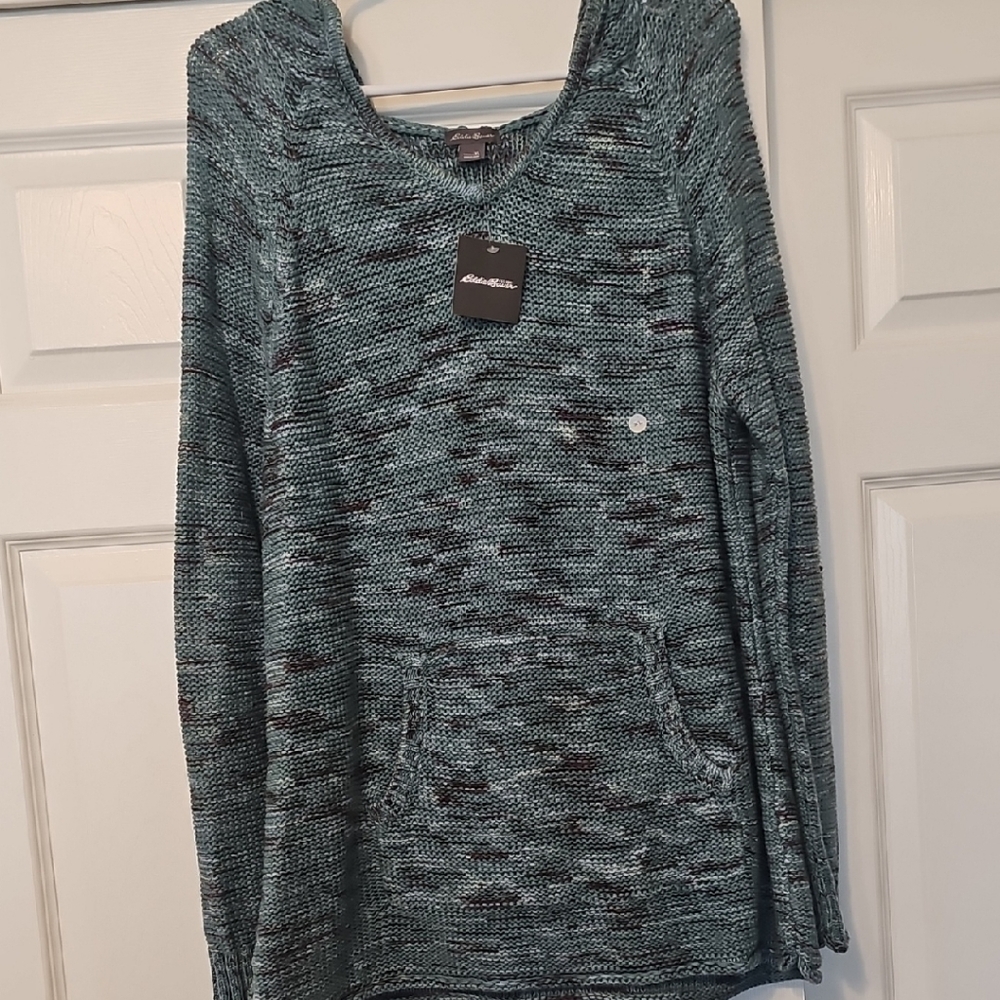Eddie Bauer Teal Crew Neck Sweater